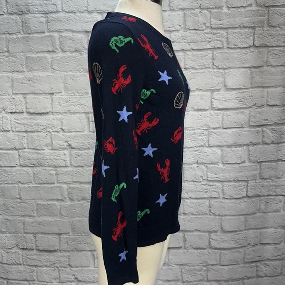 Talbots Sea Animal Crew Neck Sweater, Sz M - Picture 2 of 7